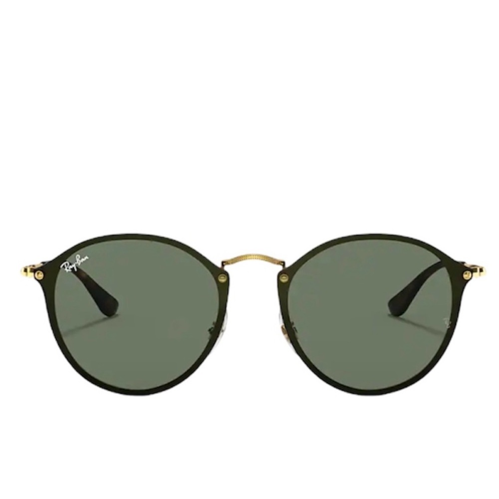 Ray-Ban Blaze Black Round Sunglasses RB3574N